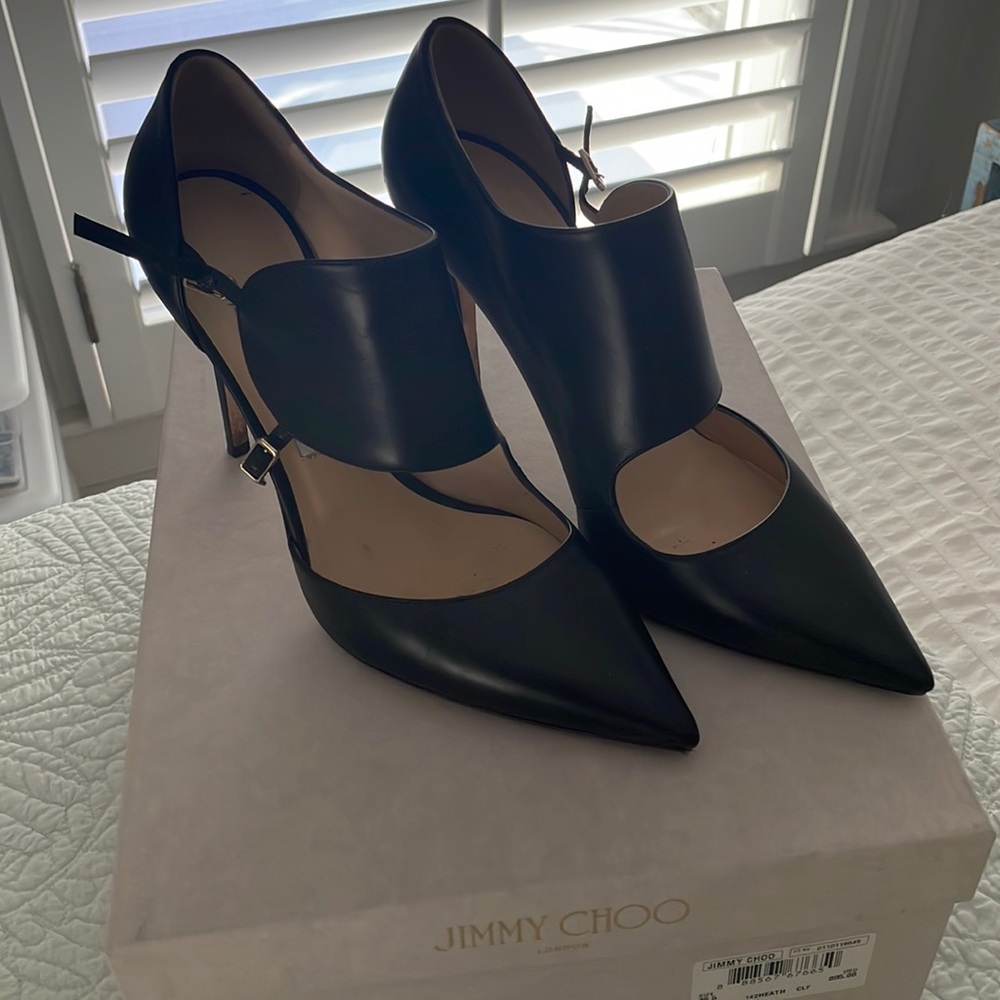 Jimmy Choo 142 Heath leather shoes size 38.5